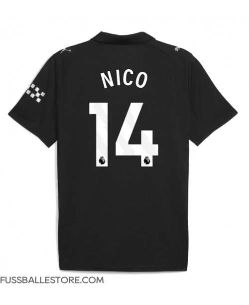 Günstige Manchester City Nico Gonzalez #14 Auswärtstrikot 2025-26 Kurzarm Günstige Manchester City Nico Gonzalez #14 Auswärtstrikot 2025-26 Kurzarm